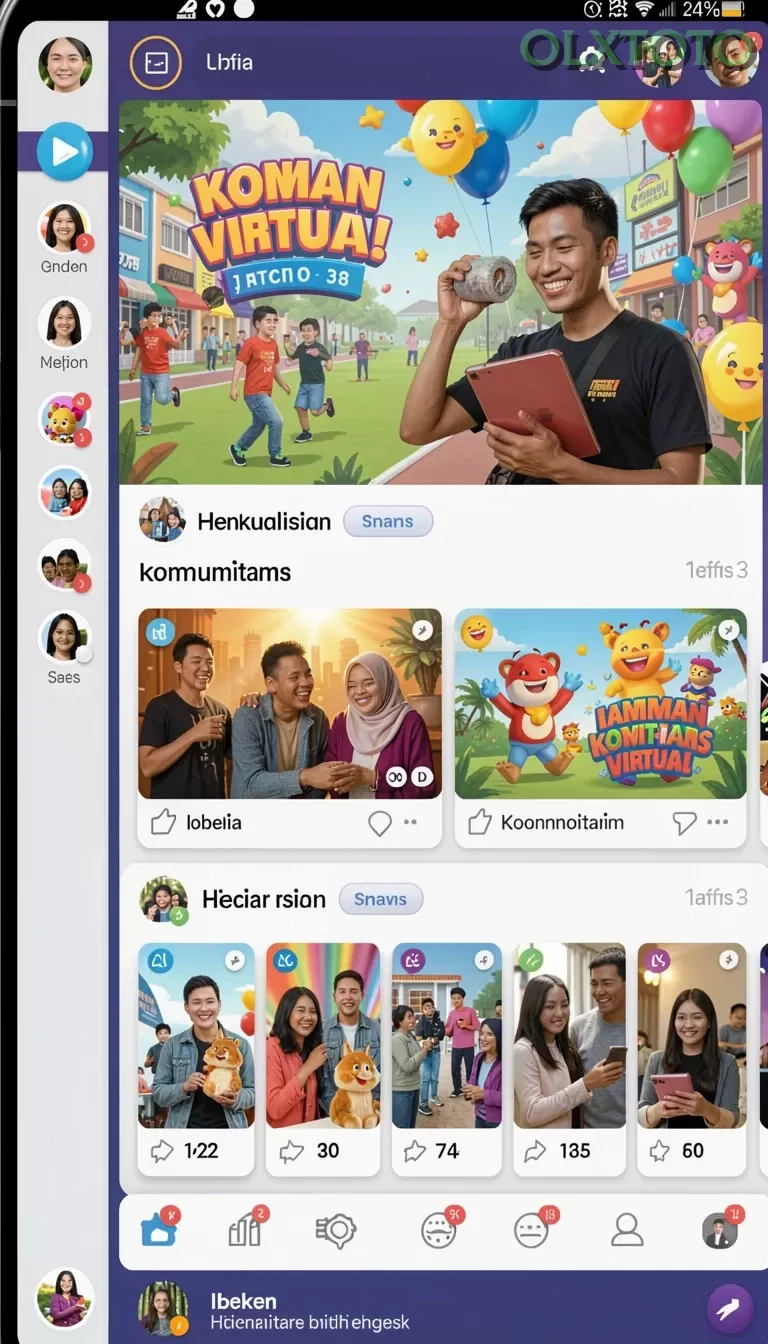 Cuplikan layar SUPERSVIP — menu navigasi