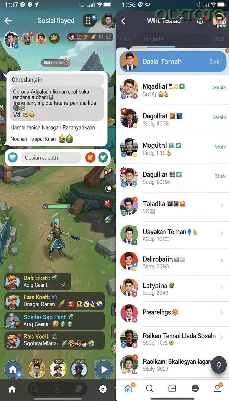 Cuplikan layar V21 — halaman utama